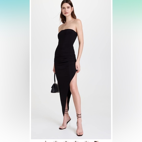 Norma Kamali Women's Strapless Side Drape Gown       Size M/38 - Picture 6 of 6